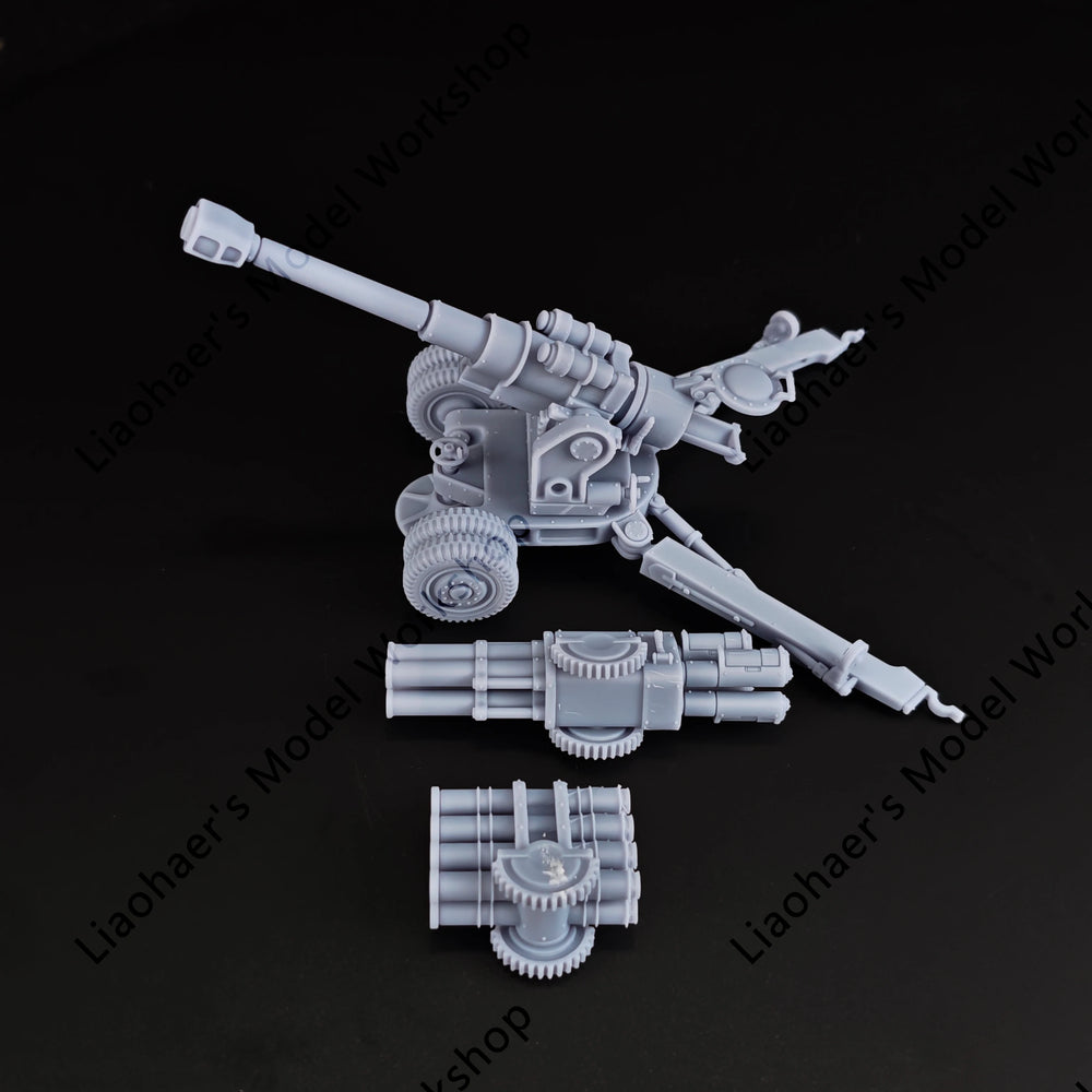 28mm Artillery Crew, 10 Figures, Resin Model Figure Kit, Sci-Fi Theme, Unassembled and Unpainted