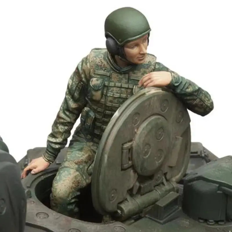 1/16 WWII Soviet Tank Crew, 3 Figures, Resin Model Diorama Kit, Unassembled and Unpainted