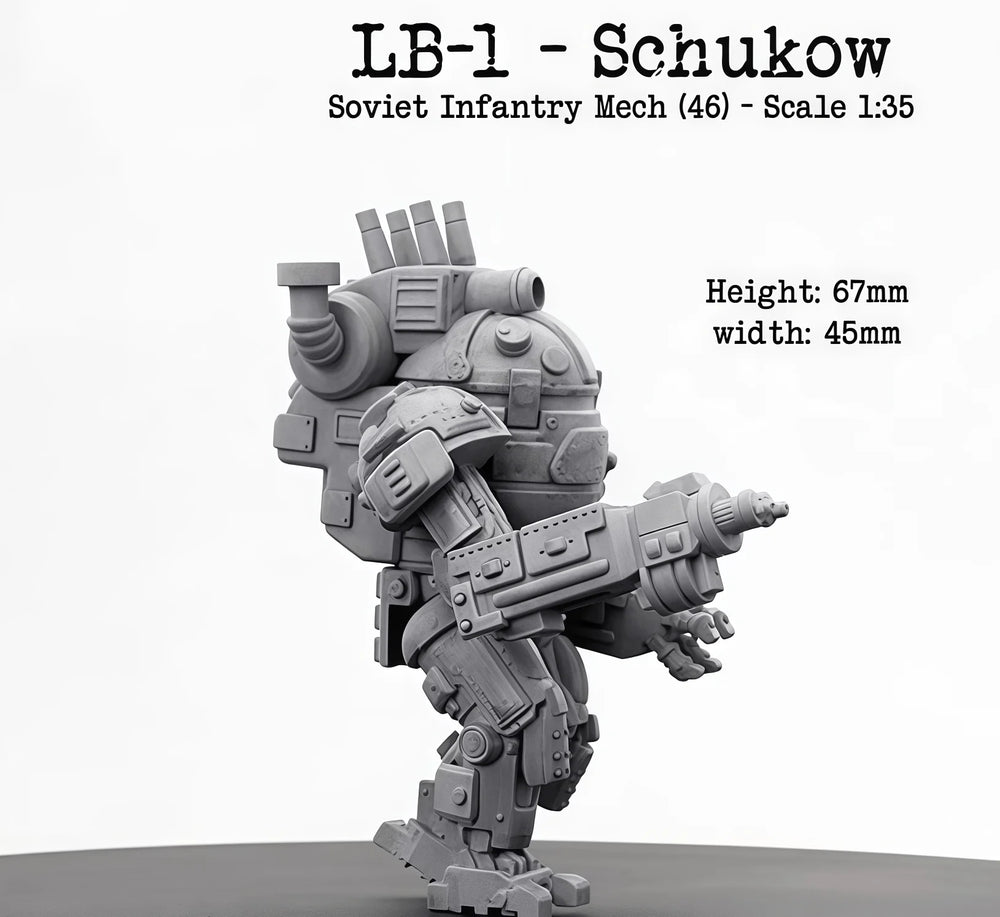 1/35 Soviet Infantry Mech, Resin Model Vehicle Kit, Sci-Fi Theme, Unassembled and Unpainted