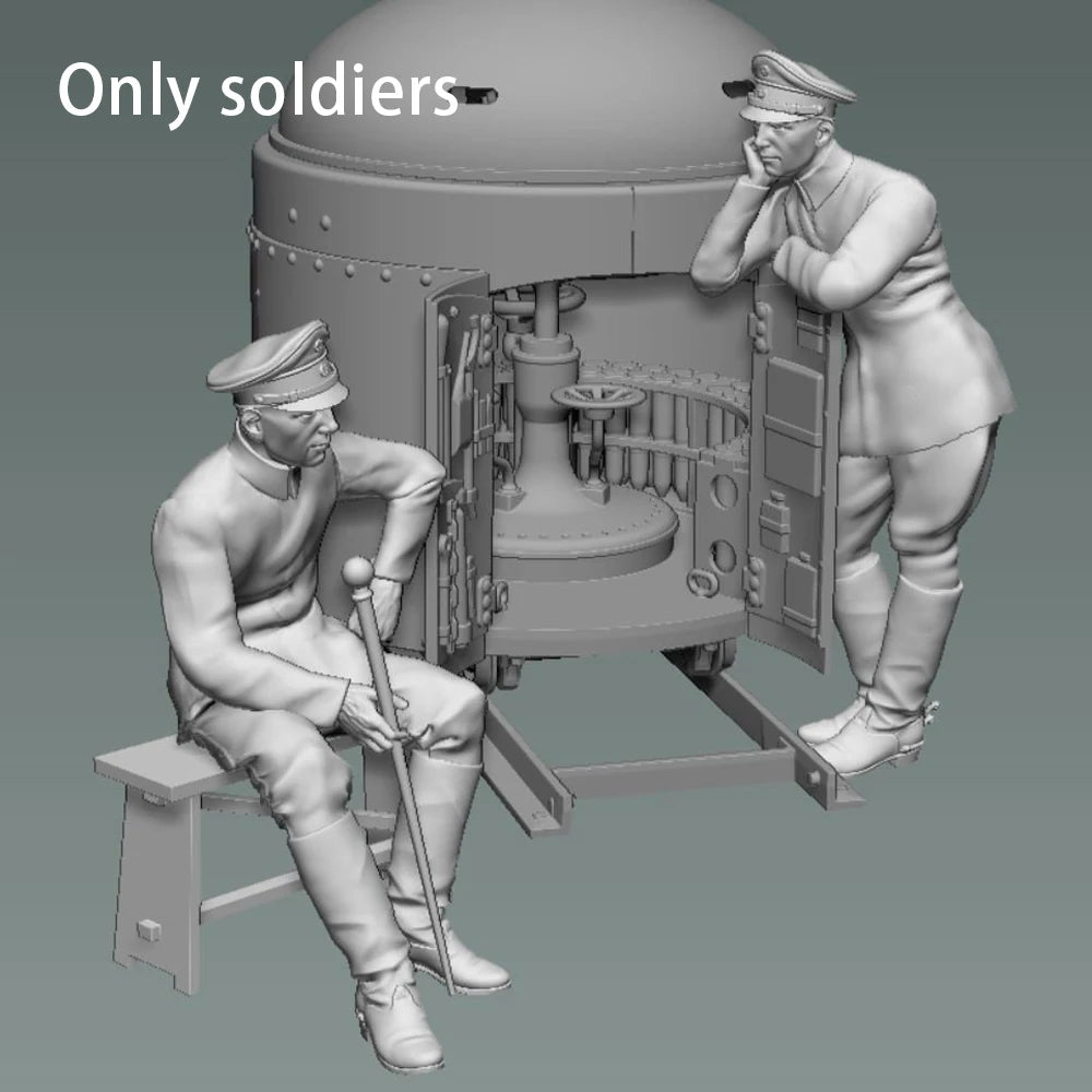 1/35 WWI Soldiers, 3 Figures, Resin Model Figure Kit, Unassembled and Unpainted