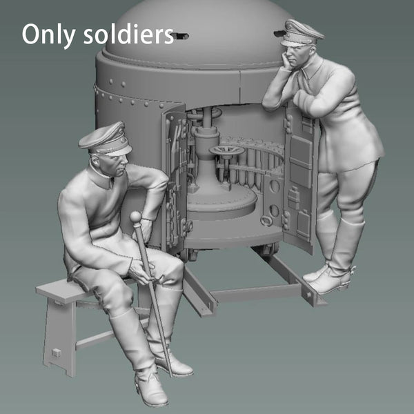 1/35 WWI Soldiers, 3 Figures, Resin Model Figure Kit, Unassembled and Unpainted