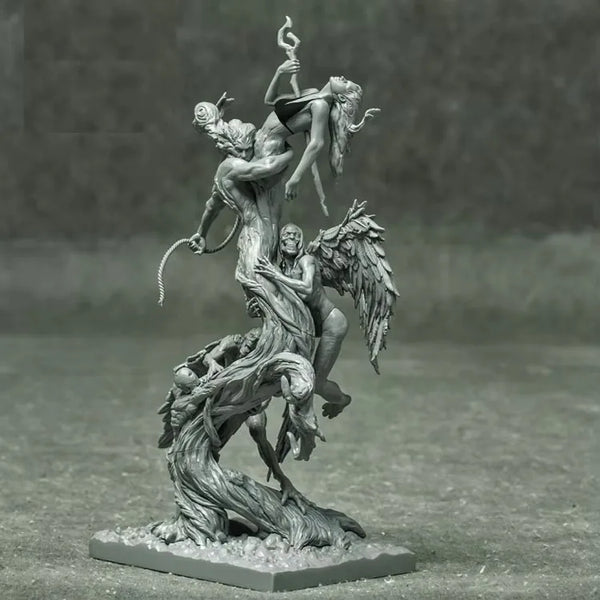 1/24 Demon Sorceress, Resin Model Figure Kit, Fantasy Theme, Unassembled and Unpainted