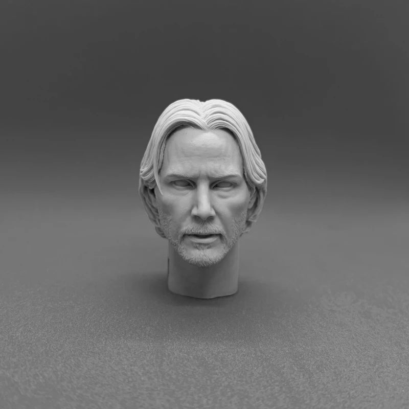 1/6 Celebrity Actor Head Sculpture, Resin Model Bust Kit, Historical Theme, Unassembled and Unpainted