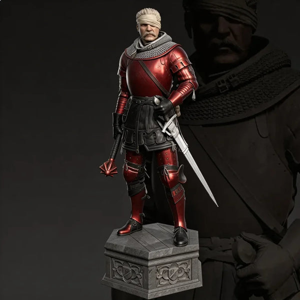 75mm Medieval Knights, 2 Figures, Resin Model Figure Kit, Unassembled and Unpainted