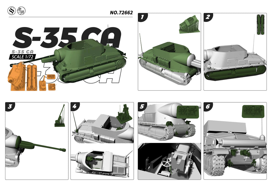 Soviet KV-2 Heavy Tank 1/35 Scale Resin Vehicle Kit - resin model view 2