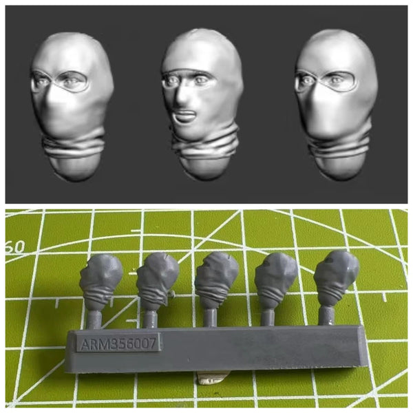 1/35 Modern Military Heads, 8 Figures, Resin Model Figure Kit, Unassembled and Unpainted