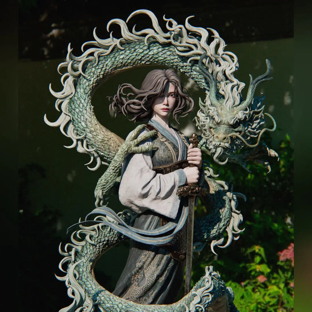 1/10 Hua Mulan, Resin Model Figure Kit, Fantasy Theme, Unassembled and Unpainted