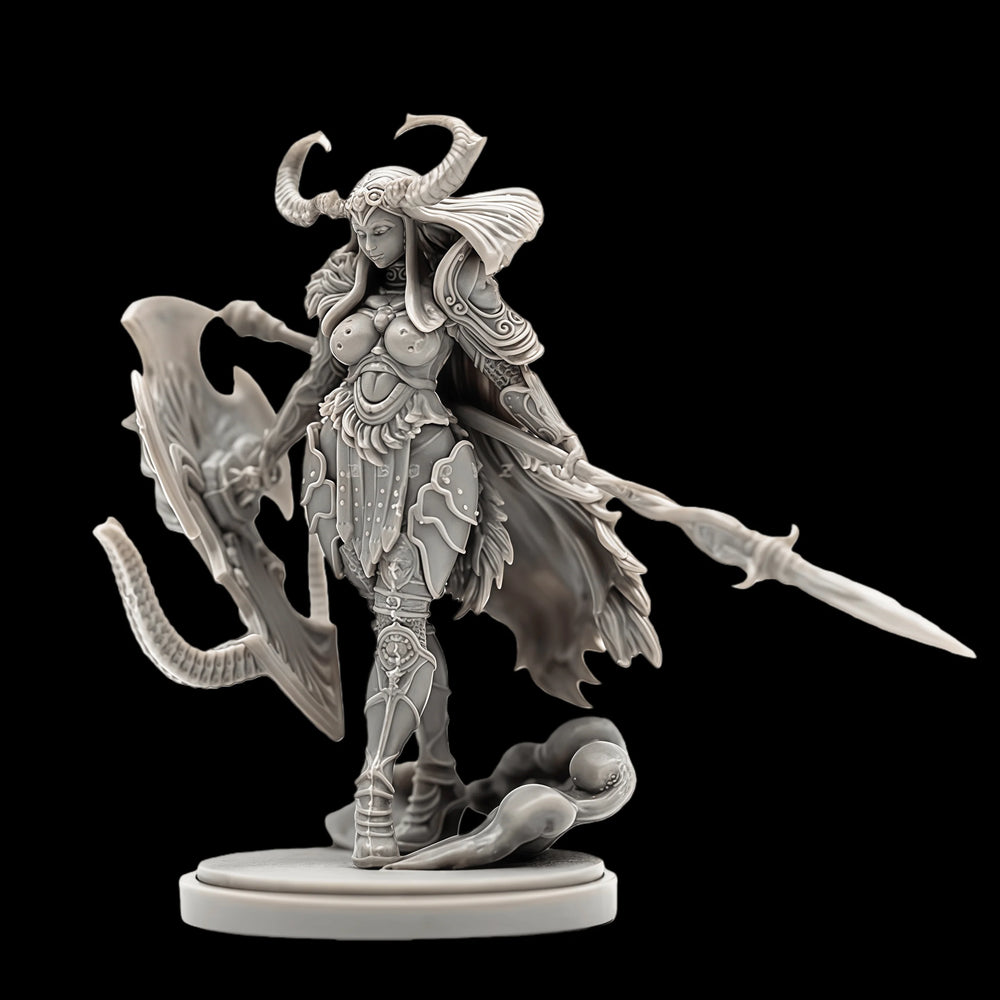 38mm Valkyrie Warrior, Resin Model Figure Kit, Fantasy Theme, Unassembled and Unpainted