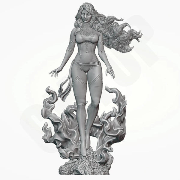 1/24 Fantasy Phoenix Woman, Resin Model Figure Kit, Unassembled and Unpainted
