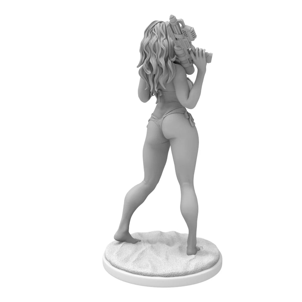 1/24 Beach Girl, Resin Model Figure Kit, Unassembled and Unpainted