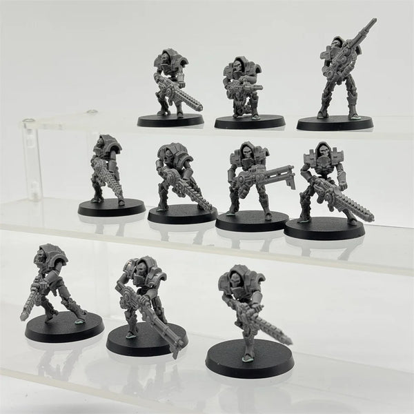 Astronet Heavy Infantry, 16 Figures, Resin Model Figure Kit, Fantasy Theme, Unassembled and Unpainted