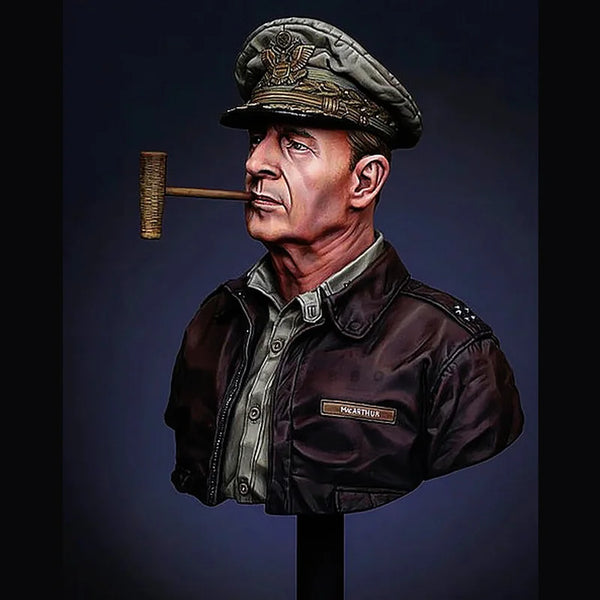 1/10 WWII German General Officer, Resin Model Bust Kit, Unassembled and Unpainted