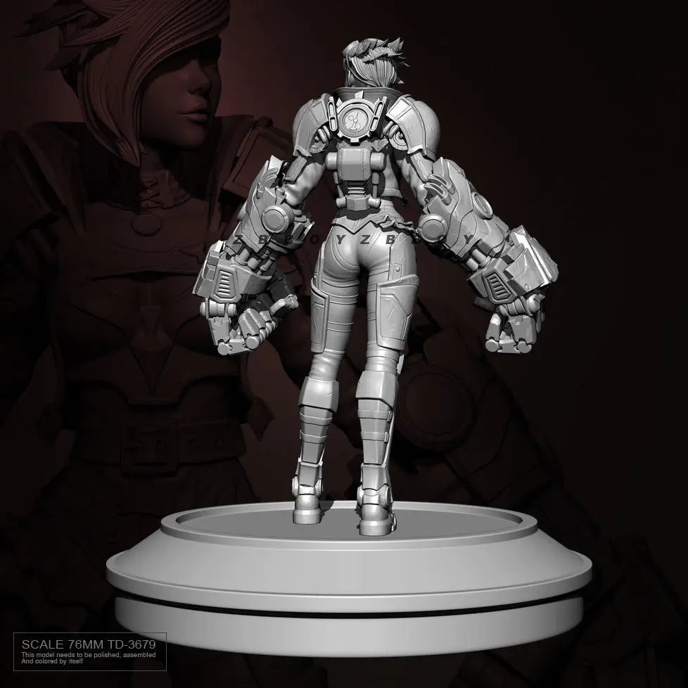 Modern Mechanized Armored Soldier, Resin Model Figure Kit, Unassembled and Unpainted