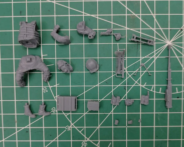 1/35 Modern Russian Soldier Fantasy Combat, Resin Model Figure Kit, Unassembled and Unpainted