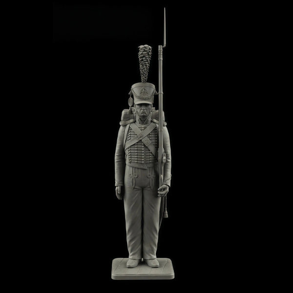 75mm Napoleonic French Marine Infantry Private, Resin Model Figure Kit, Unassembled and Unpainted