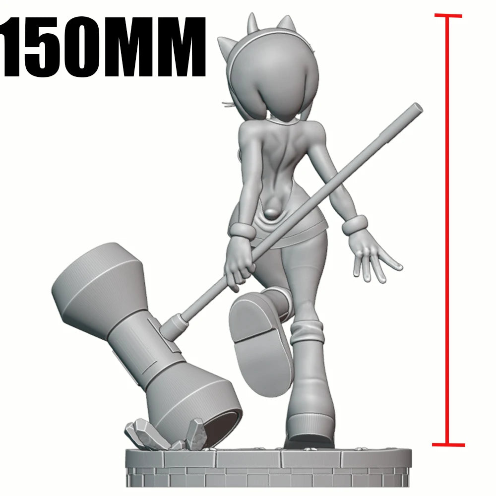 Warrior Elf, Resin Model Figure Kit, Anime Theme, Unassembled and Unpainted