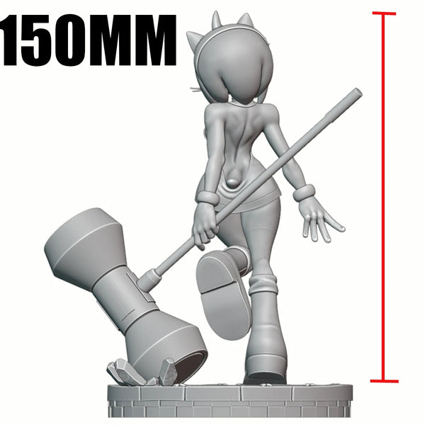Warrior Elf, Resin Model Figure Kit, Anime Theme, Unassembled and Unpainted