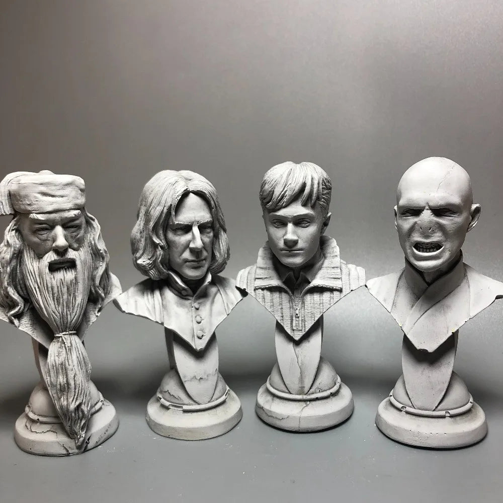 Portrait Character Busts, 12 Figures, Resin Model Bust Kit, Historical Theme, Unassembled and Unpainted