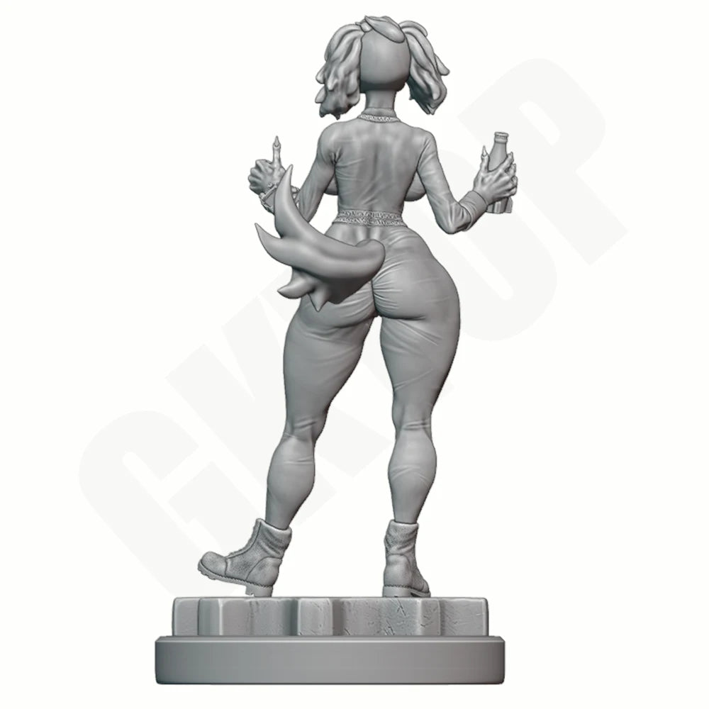 1/24 Fantasy Fox Warrior, Resin Model Figure Kit, Unassembled and Unpainted
