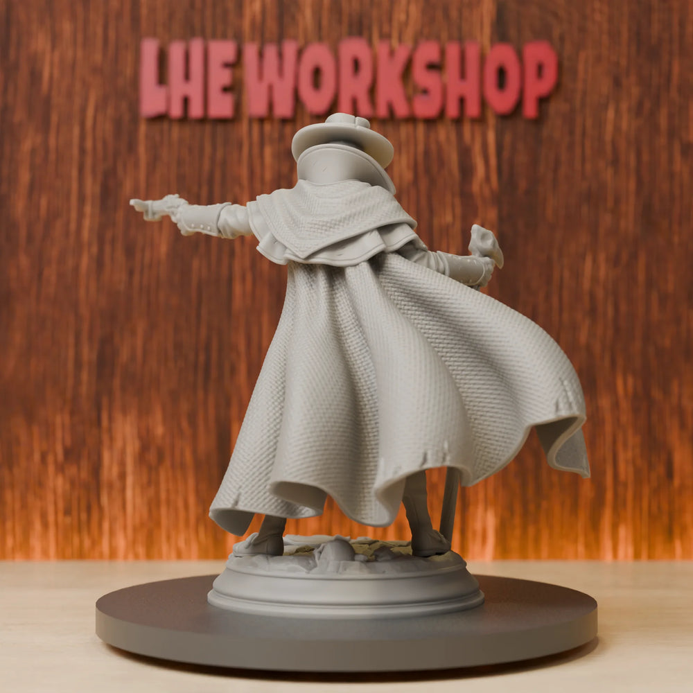 75mm Medieval Plague Doctor, Resin Model Figure Kit, Unassembled and Unpainted