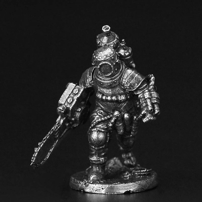 28mm Deep-Sea Digger Warriors, 6 Figures, Resin Model Figure Kit, Fantasy Theme, Unassembled and Unpainted