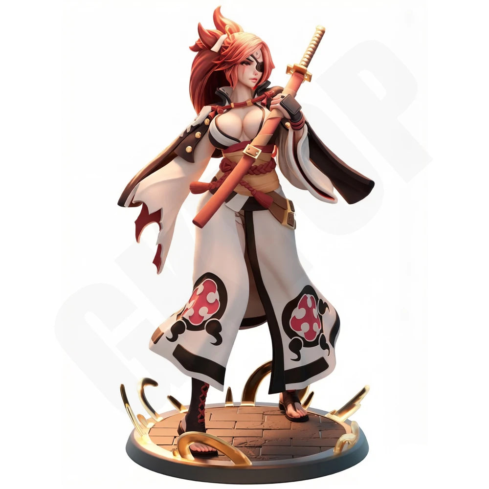 1/24 Warrior Queen with Spiked Crown, Resin Model Figure Kit, Fantasy Theme, Unassembled and Unpainted
