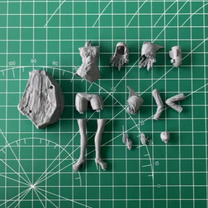 1/24 Commando with Rocket Launcher Pack, Resin Model Figure Kit, Sci-Fi Theme, Unassembled and Unpainted