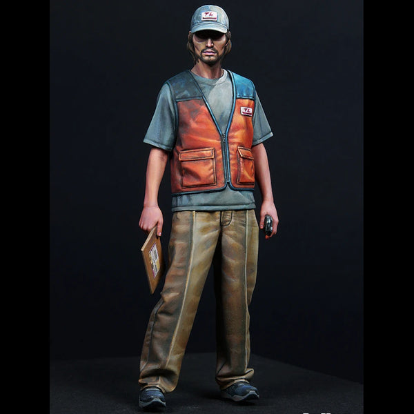 1/24 Modern Delivery Worker Hank, Resin Model Figure Kit, Unassembled and Unpainted