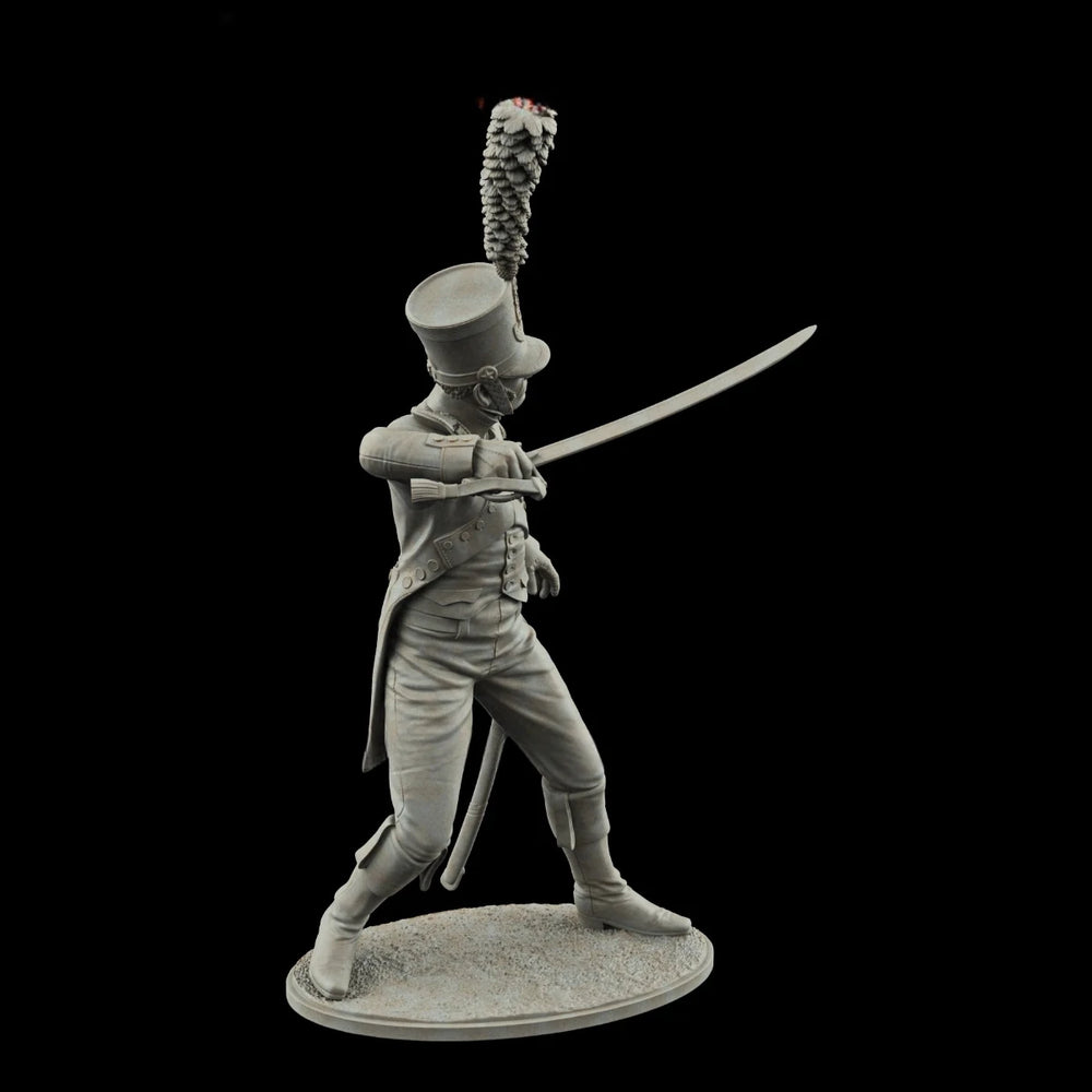 75mm Napoleonic French Line Infantry Officer, Resin Model Figure Kit, Unassembled and Unpainted