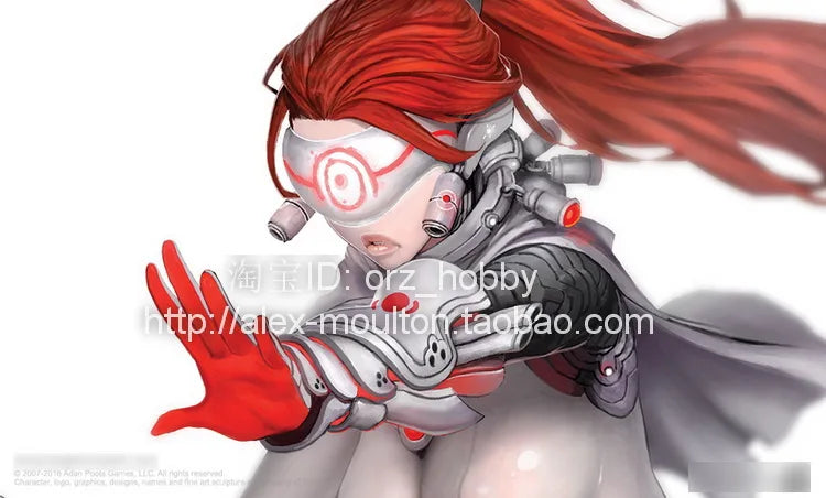 Female Warrior, Resin Model Figure Kit, Sci-Fi Theme, Unassembled and Unpainted