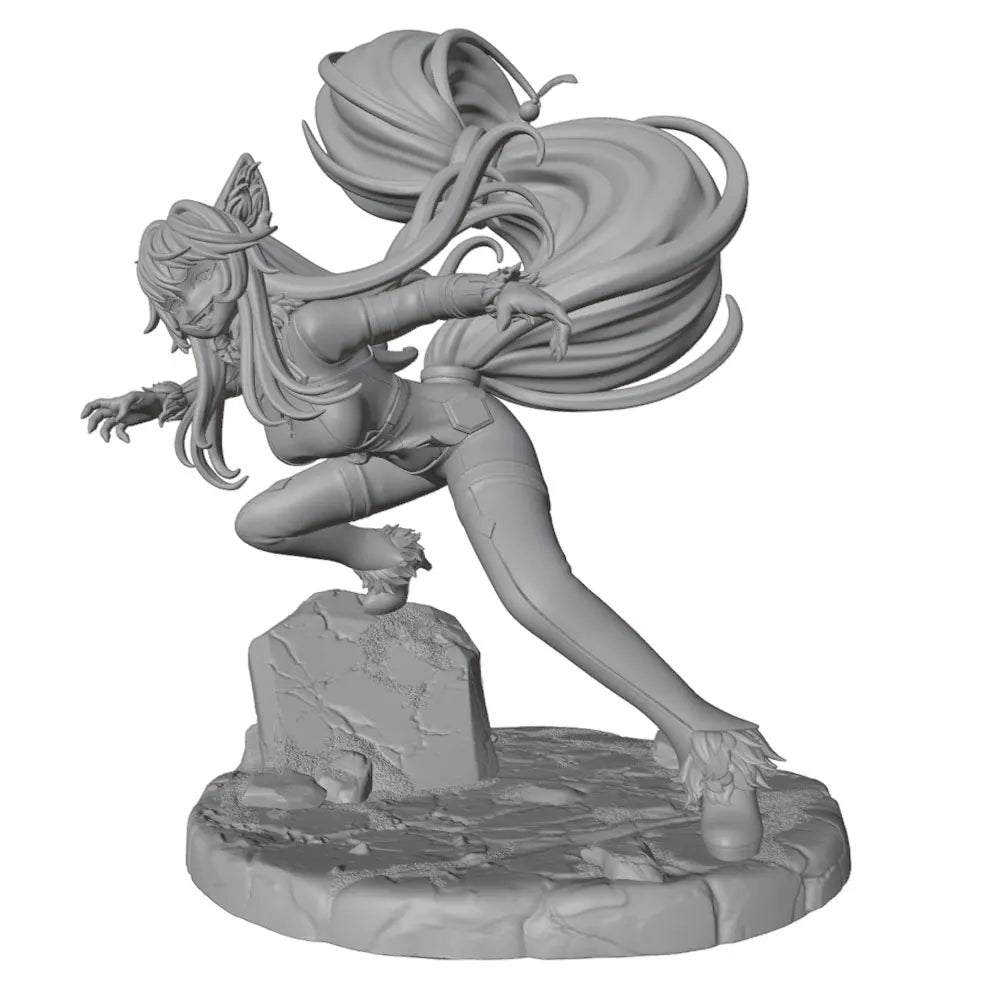 1/24 Anime Warrior, Resin Model Figure Kit, Anime Theme, Unassembled and Unpainted
