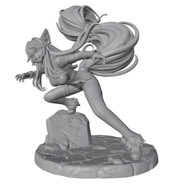 1/24 Anime Warrior, Resin Model Figure Kit, Anime Theme, Unassembled and Unpainted