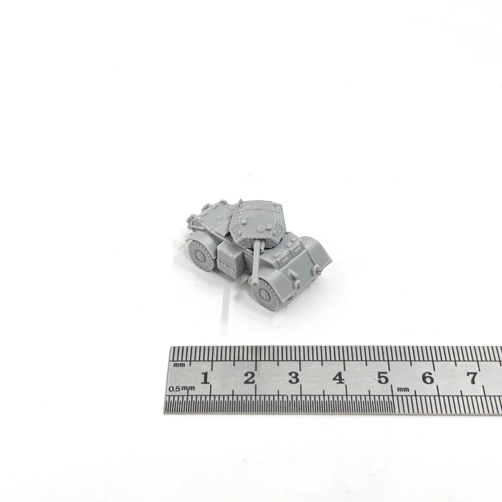 1/144 WWII British Staghound Mk III Armored Car, Resin Model Vehicle Kit, Unassembled and Unpainted