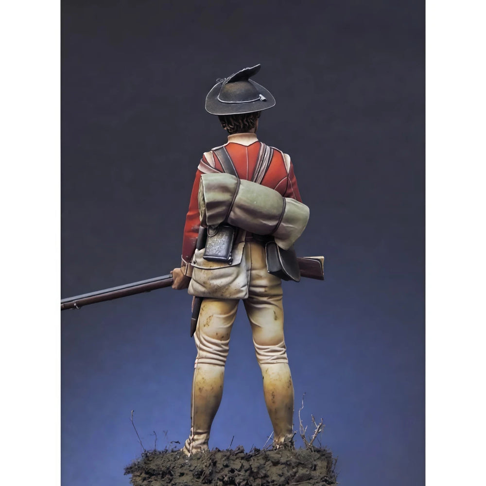 75mm Napoleonic British Soldier, Resin Model Figure Kit, Unassembled and Unpainted