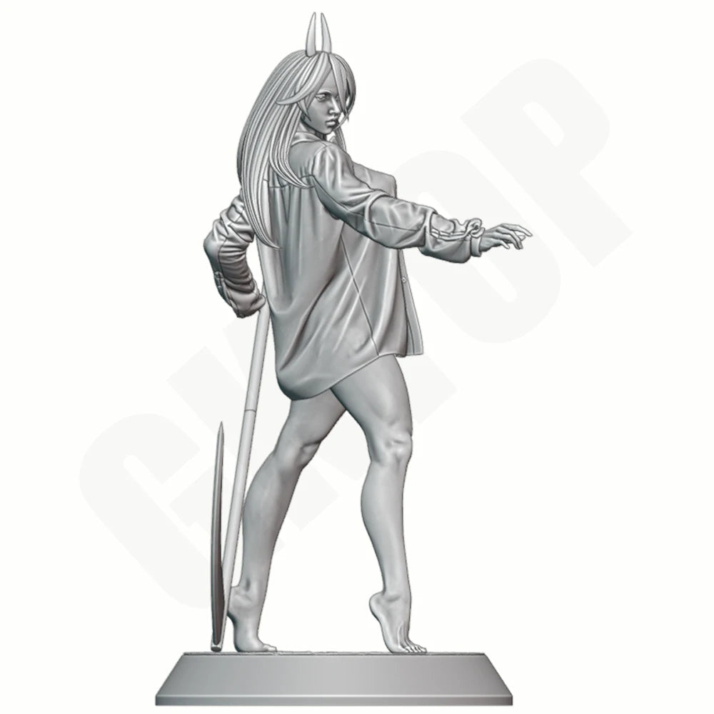 1/24 Dark Fantasy Demon Beauty with Scythe, Resin Model Figure Kit, Fantasy Theme, Unassembled and Unpainted