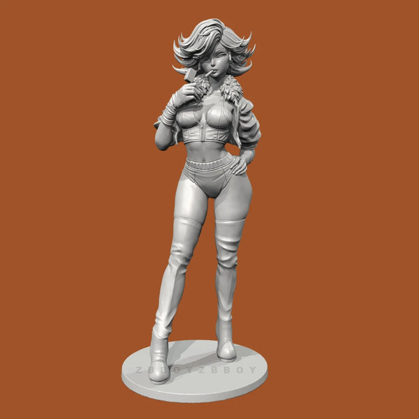 75mm Tactical Female Warrior, Resin Model Figure Kit, Unassembled and Unpainted