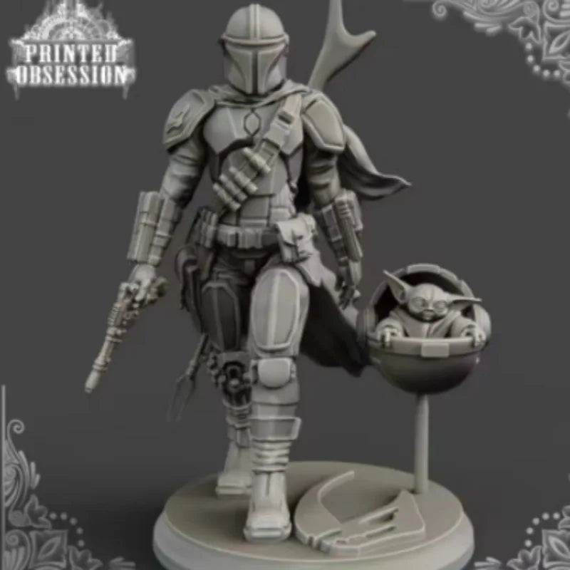 1/24 Futuristic Mecha Warrior, Resin Model Figure Kit, Sci-Fi Theme, Unassembled and Unpainted