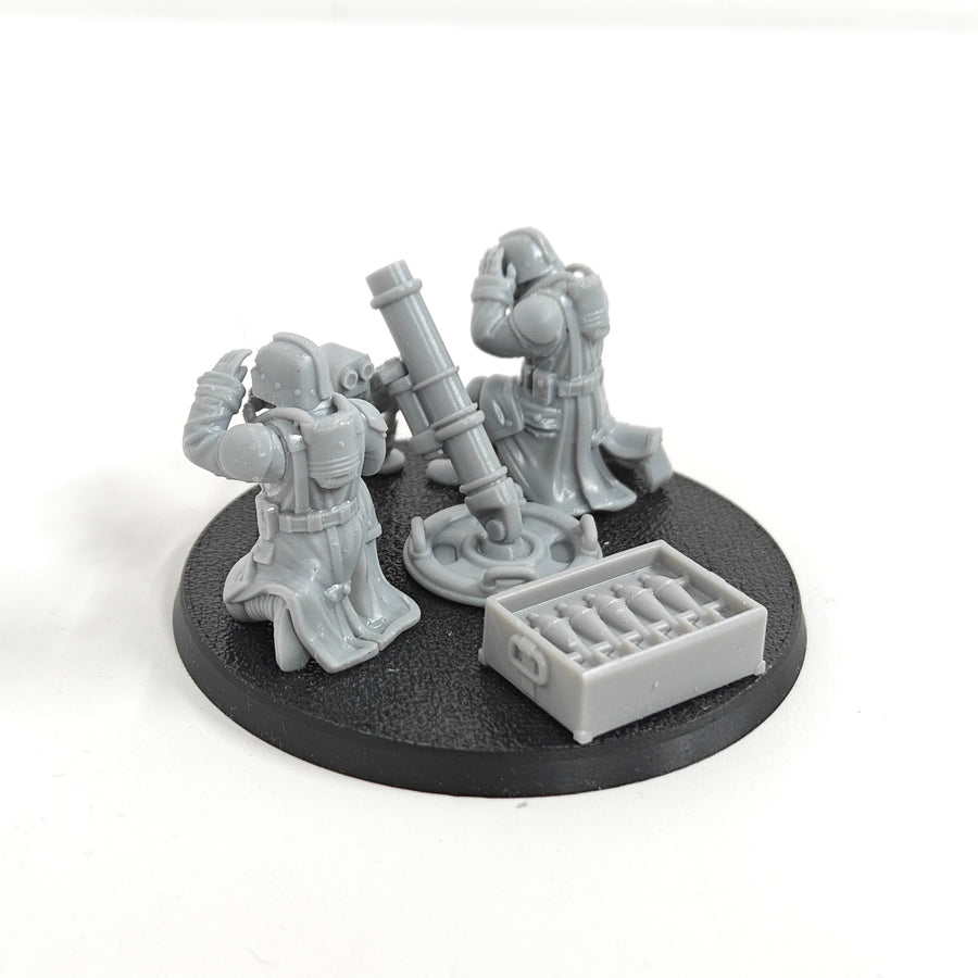 Garage Kits Table Top Miniatures Battle Weapons Crew (Mortar) Resin Kits Figure Unpainted Miniatures KT646