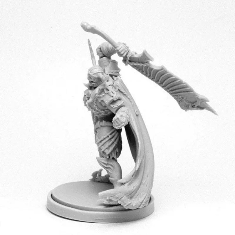 30mm Dark Fantasy Armored Warriors, 4 Figures, Resin Model Figure Kit, Fantasy Theme, Unassembled and Unpainted