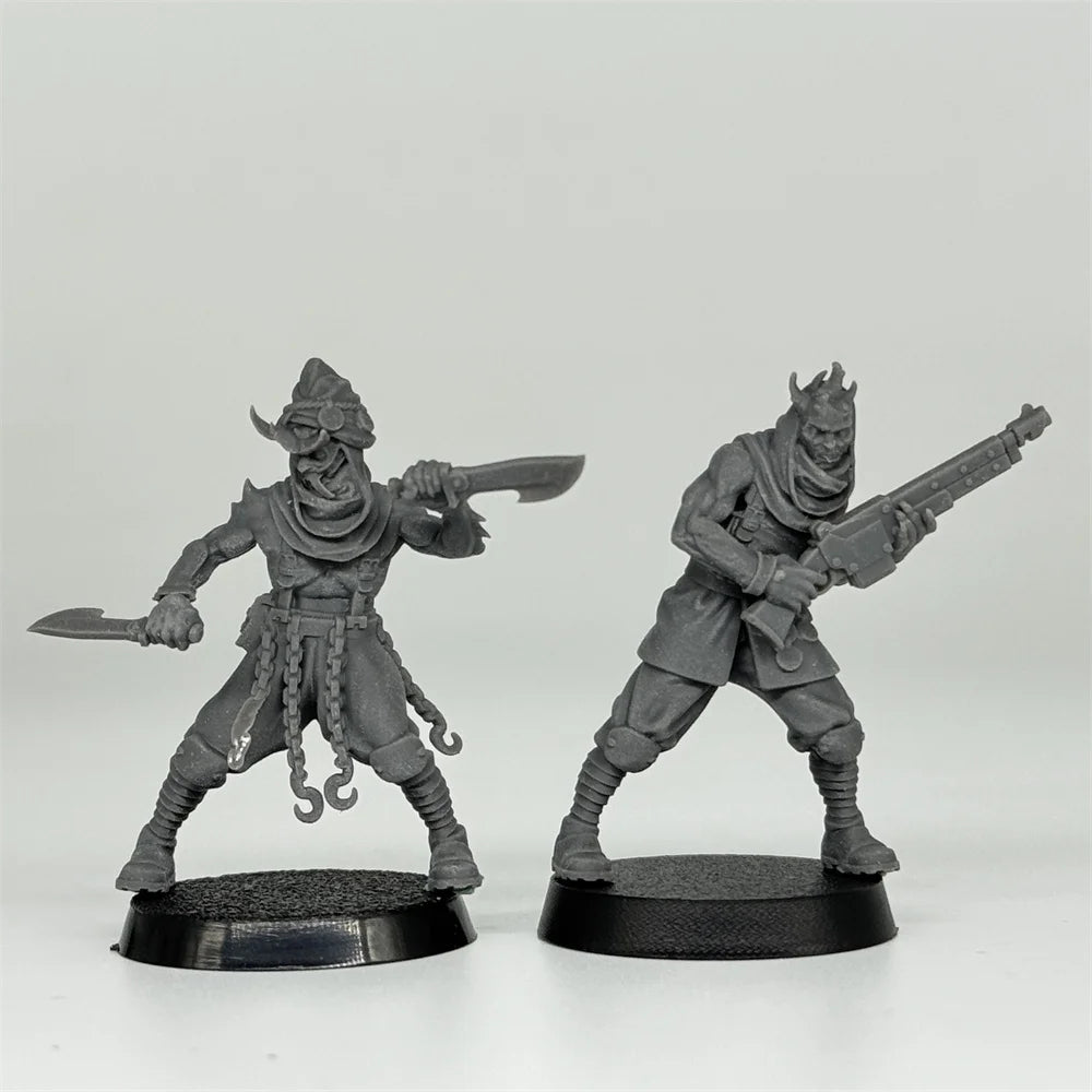 Dark Fantasy Corrupted Guards, 12 Figures, Resin Model Figure Kit, Fantasy Theme, Unassembled and Unpainted