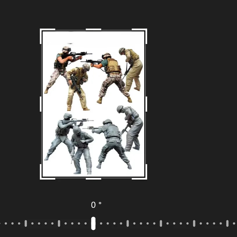 1/35 Modern Infantry Squad in Combat Stances, 6 Figures, Resin Model Figure Kit, Unassembled and Unpainted