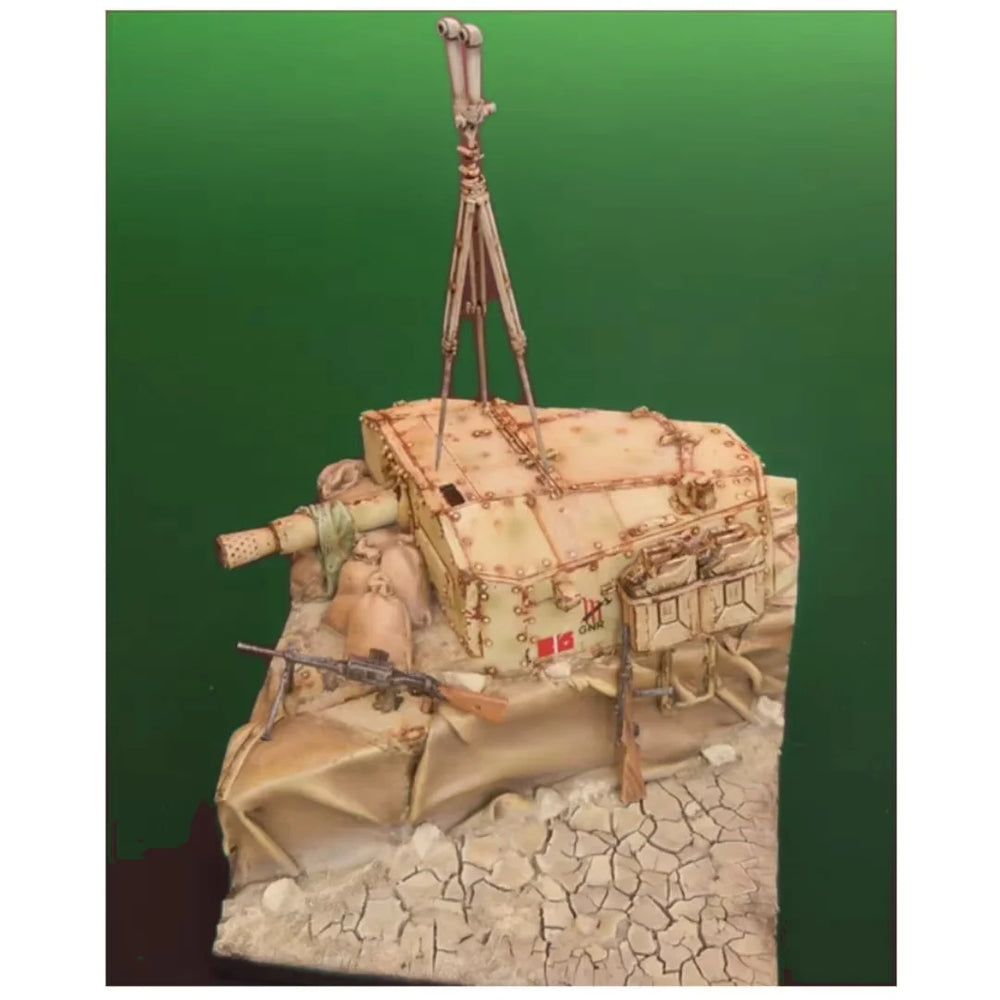 1/35 WWII Anti-Tank Artillery Gun, Resin Model Vehicle Kit, Unassembled and Unpainted