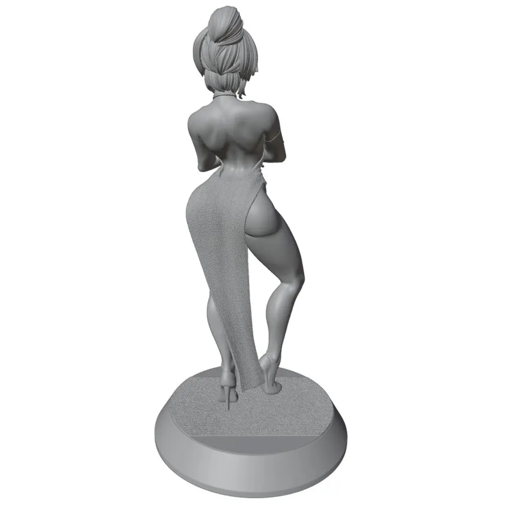 75mm Anime Pinup, Resin Model Figure Kit, Unassembled and Unpainted