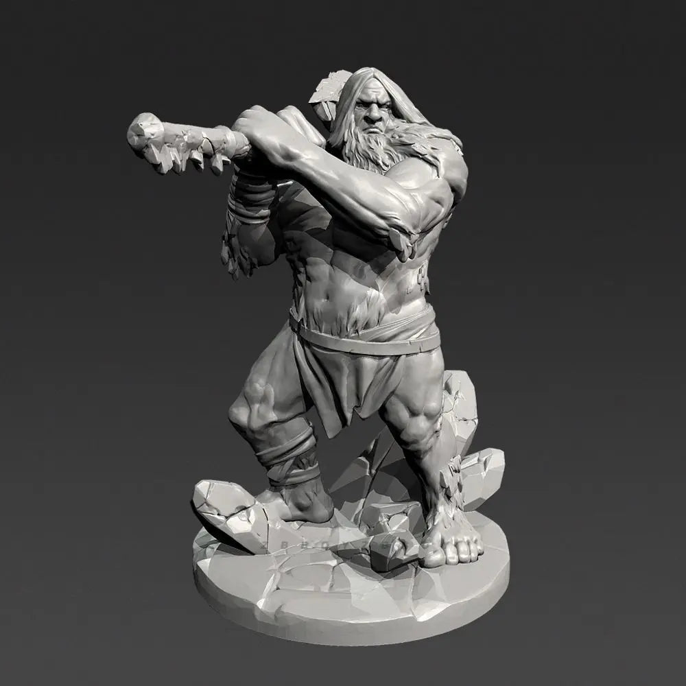 50mm Barbarian Warrior, 3 Figures, Resin Model Figure Kit, Fantasy Theme, Unassembled and Unpainted
