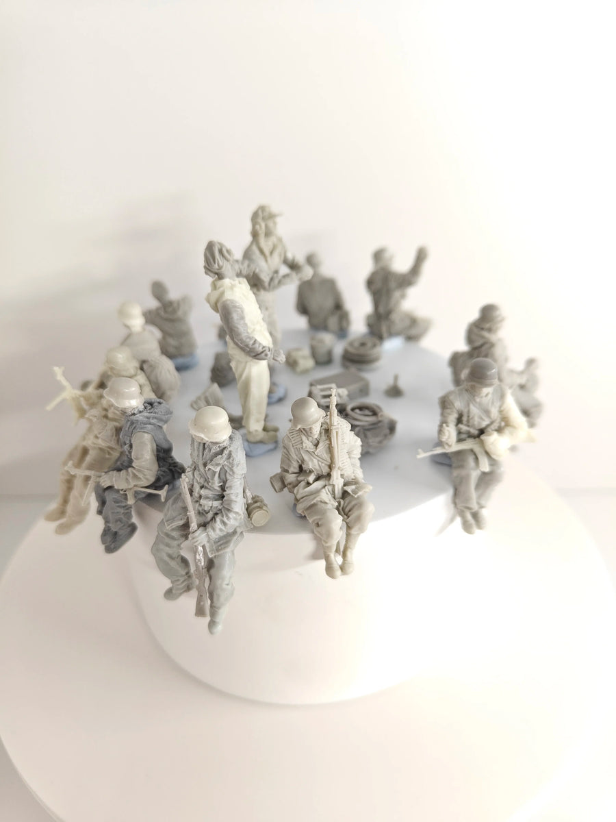 []Resin Figure 1/35 Figure Resin Kits Unpainted Miniatures Big Set 104001