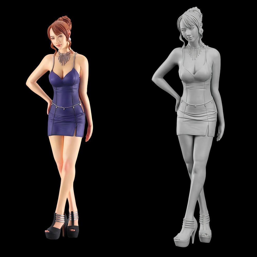 1/12 Pin-up Female, Resin Model Figure Kit, Unassembled and Unpainted