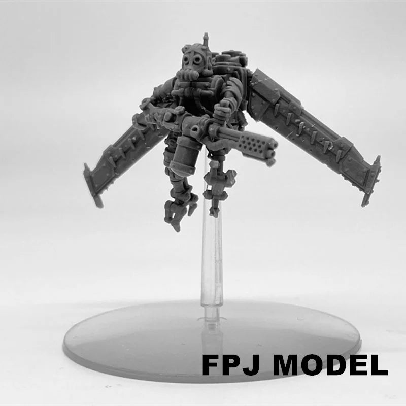 28mm Scavenger Operators, 9 Figures, Resin Model Figure Kit, Sci-Fi Theme, Unassembled and Unpainted