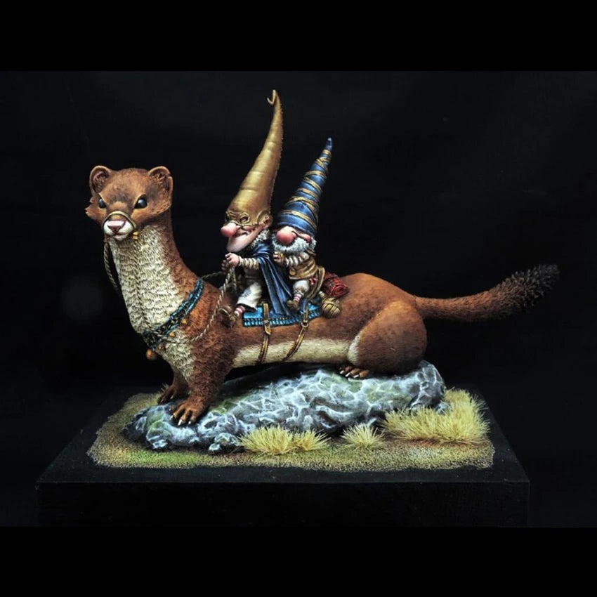 1/32 Armored Rat Beasts, 3 Figures, Resin Model Creature Kit, Fantasy Theme, Unassembled and Unpainted