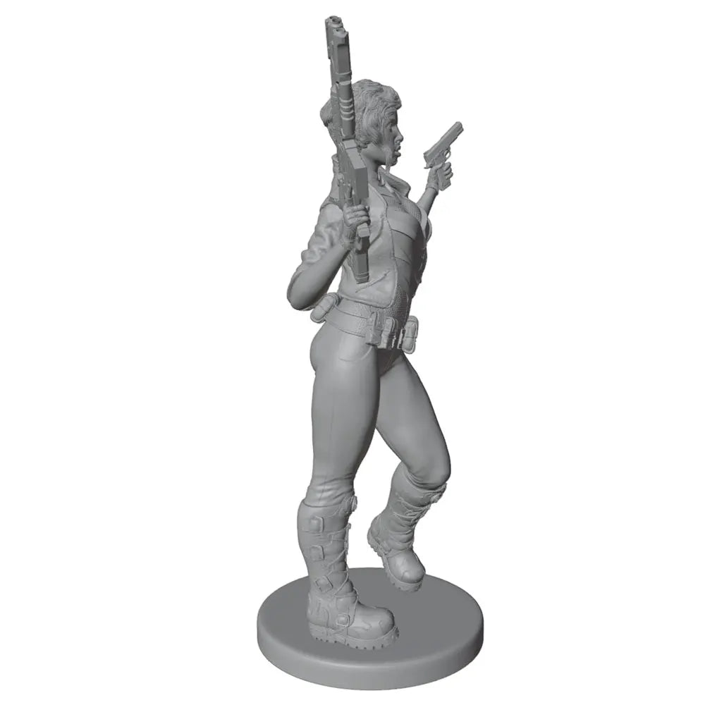 1/24 Tactical Female Commando, Resin Model Figure Kit, Sci-Fi Theme, Unassembled and Unpainted