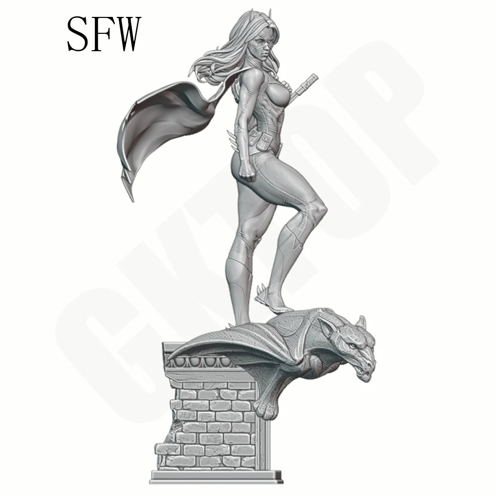1/24 Dark Fantasy Demon Beauty, Resin Model Figure Kit, Fantasy Theme, Unassembled and Unpainted